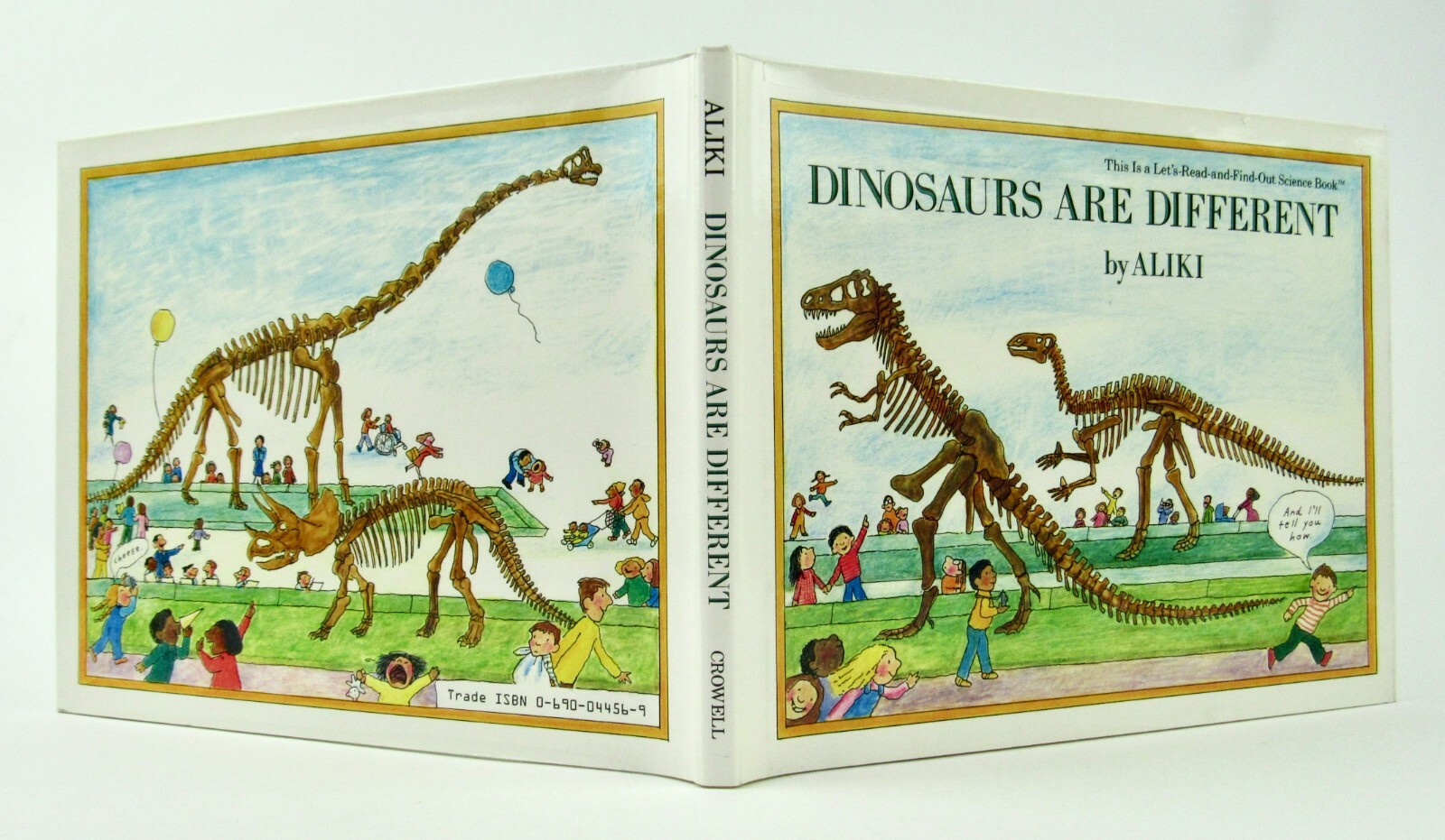 DINOSAURS ARE DIFFERENT by Aliki 1985 1st Let’s Read and Find Out Science EXC L1
