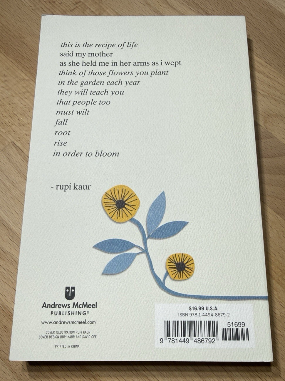 Sun and Her Flowers by Rupi Kaur (2017, Trade Paperback) – New