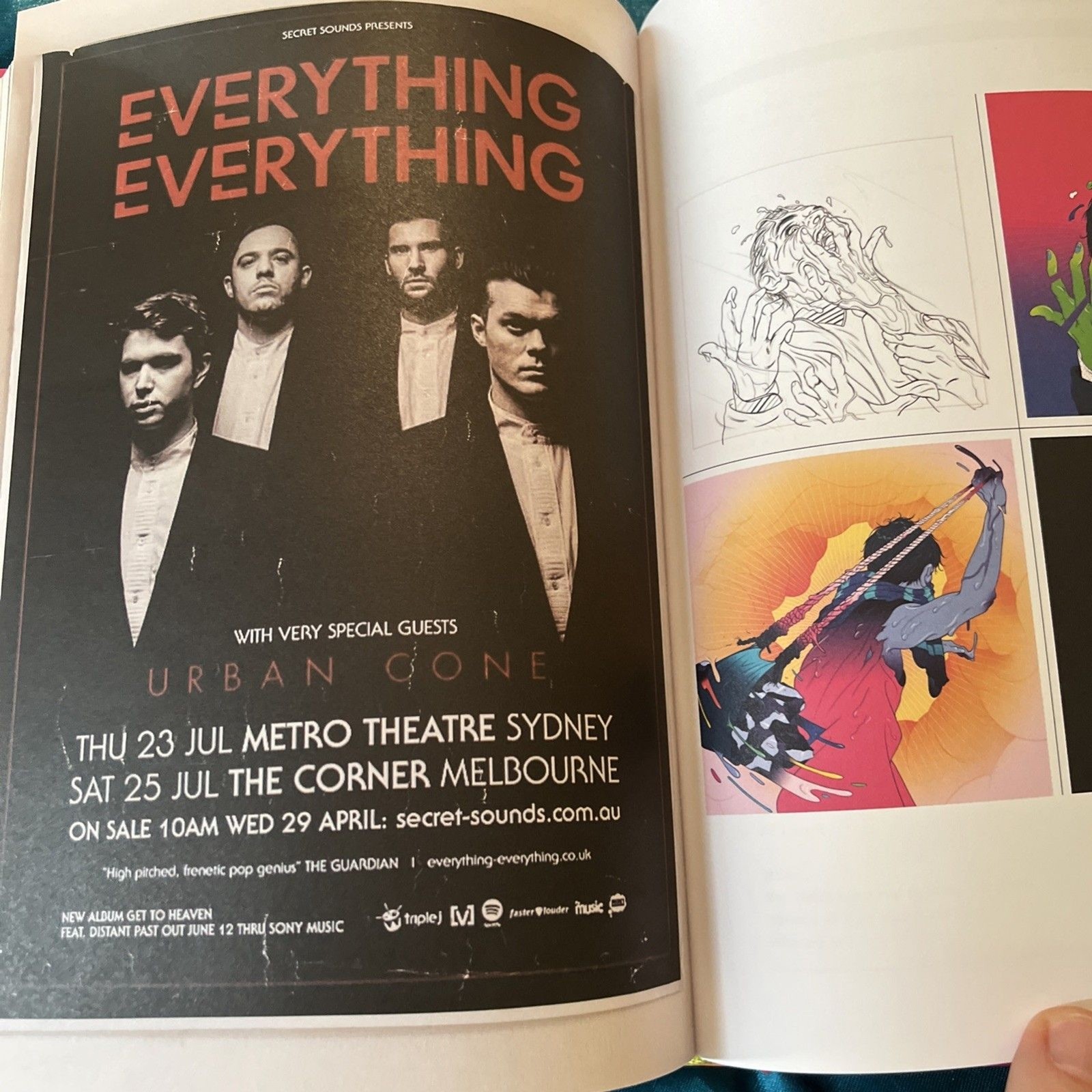 CAPS LOCK ON BY Everything Everything Lyrics + Debris 2007-2022 Hardcover