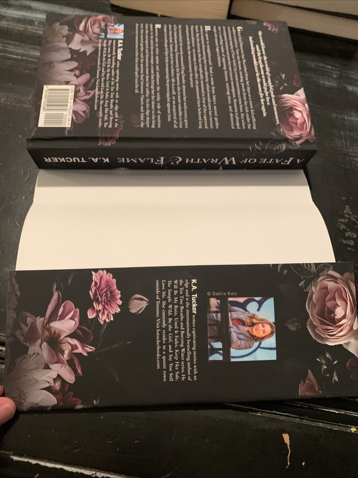 Fate of Wrath and Flame by K. A. Tucker (2023, Hardcover) Hand Signed