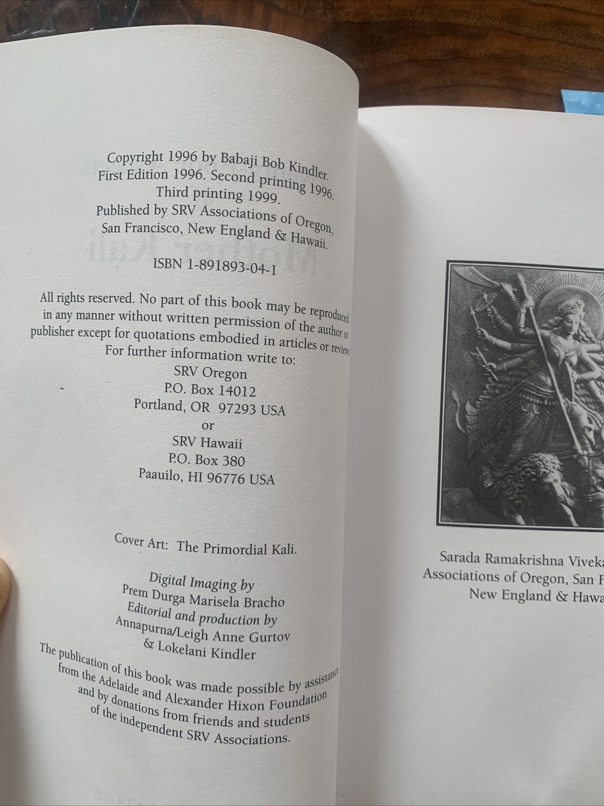 Twenty-Four Aspects of Mother Kali by Babaji Bob Kindler 1999