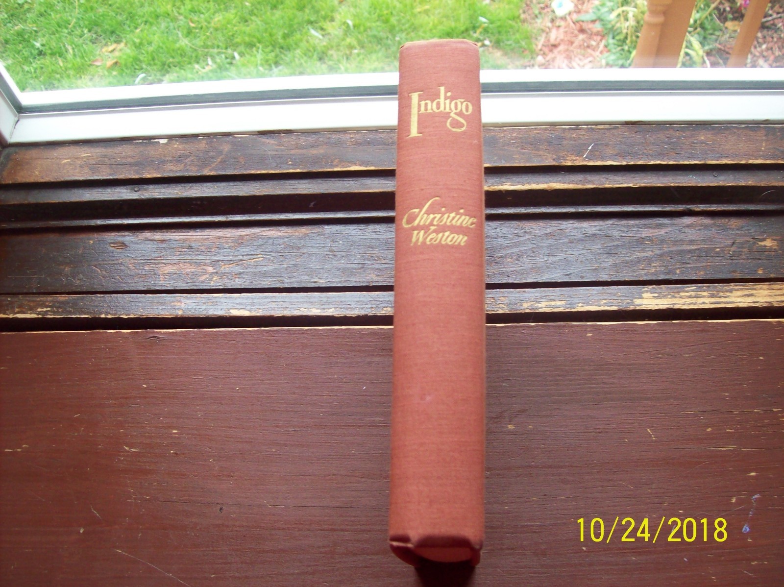 Indigo -Christine Weston- Charles Scribner’s & Sons-1943- Hardcover-374 Pages.