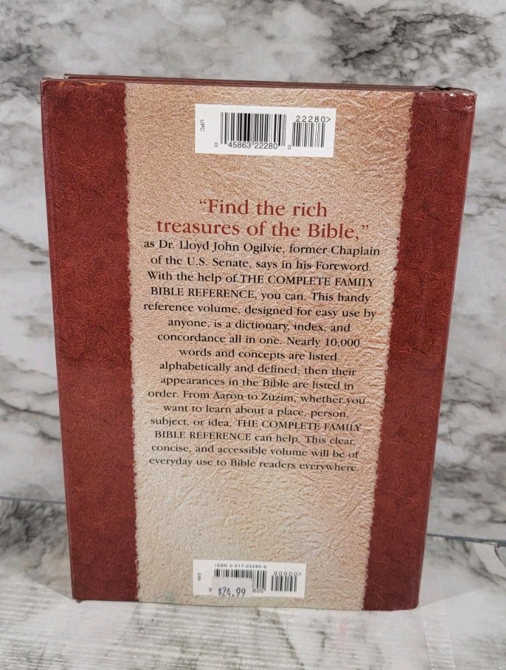 The Complete Family Bible Reference Dictionary Concordance Index / Hardback