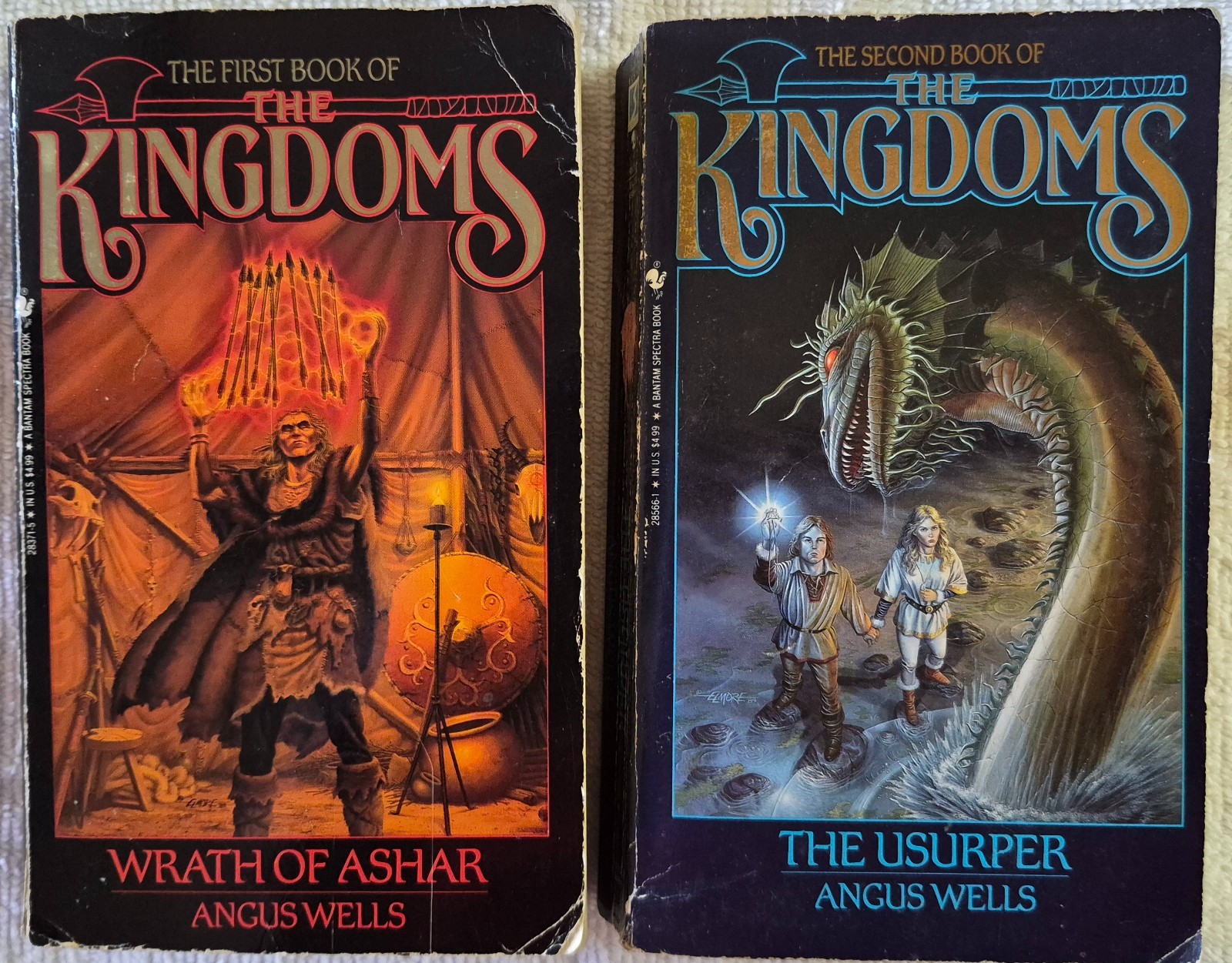 The Kingdoms Series by Angus Wells (Books 1 and 2) Sci-Fi/Fantasy – paperbacks
