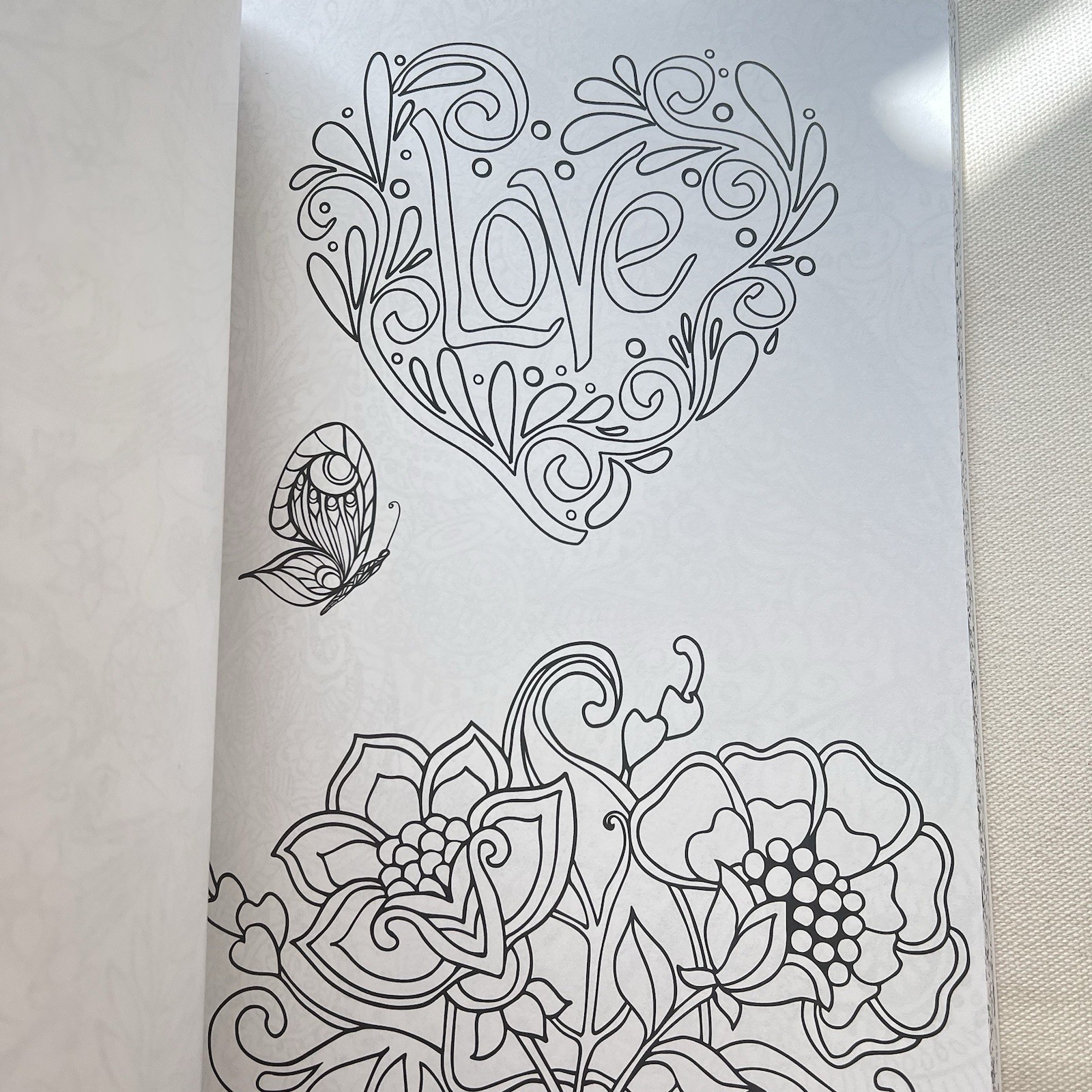 Color Your World:  Relaxing Adult Coloring Book W/ Easy Tear-Out Pages NEW