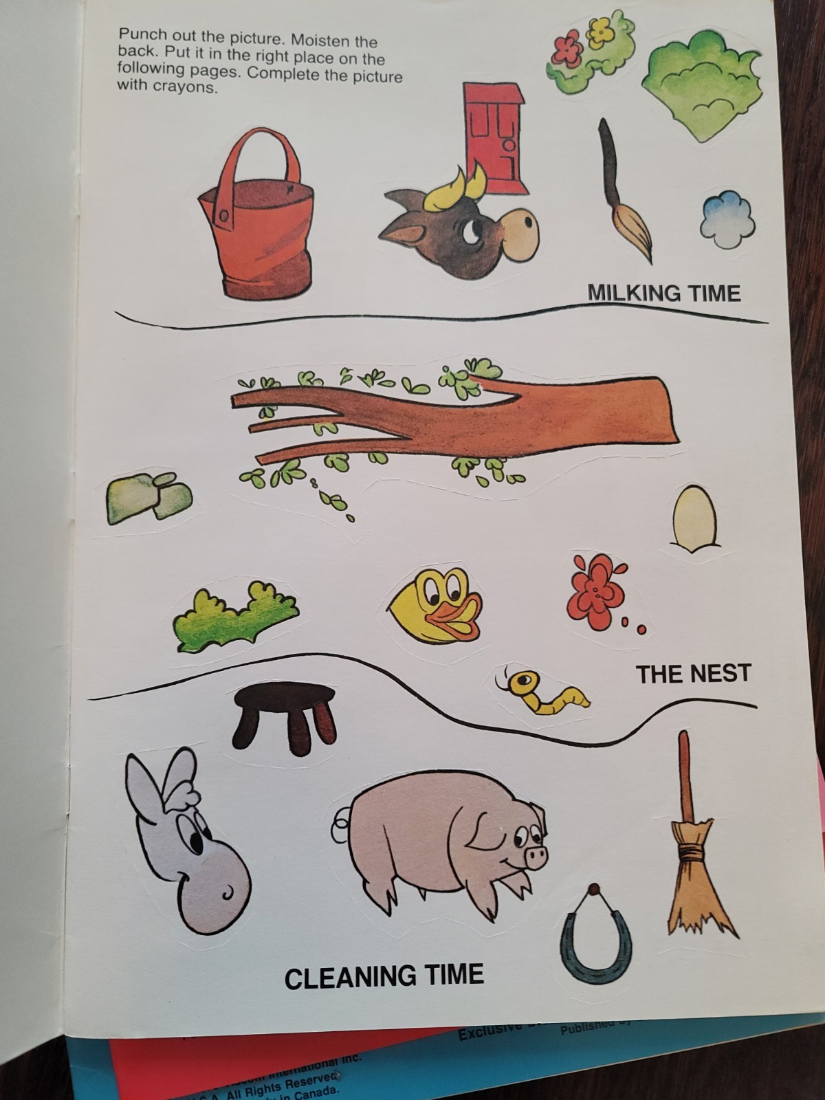 VTG Lot of 5 Sticker Fun Color & Activity Books 1978 Prestige Books Inc cartoons