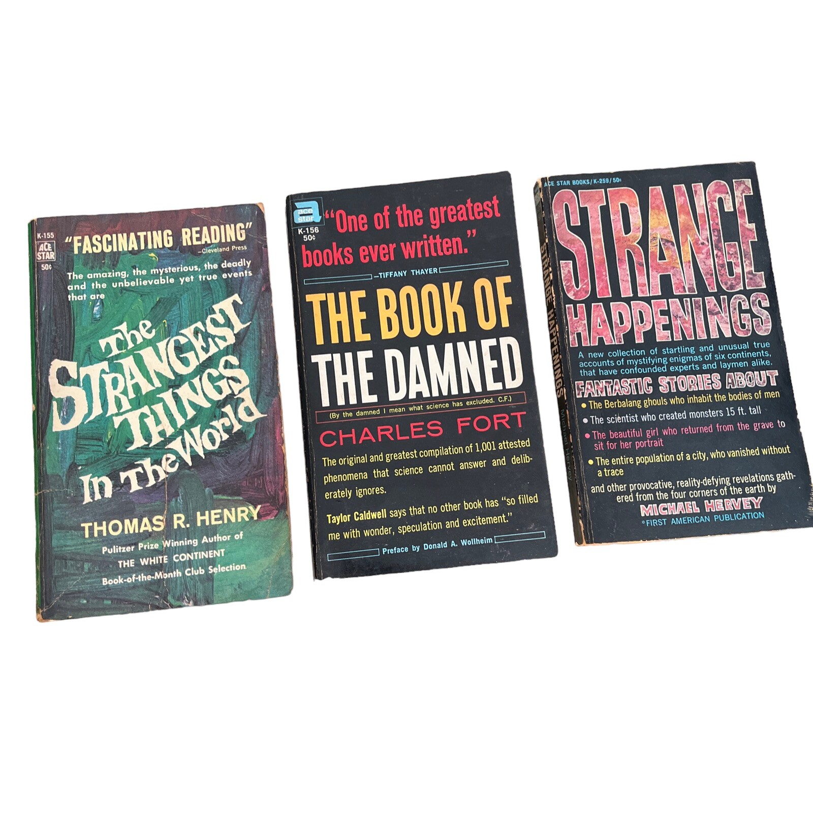 Lot of 9 Aliens UFO Unexplained Phenomena Paperback Book Ancient Aliens 50’s-70s