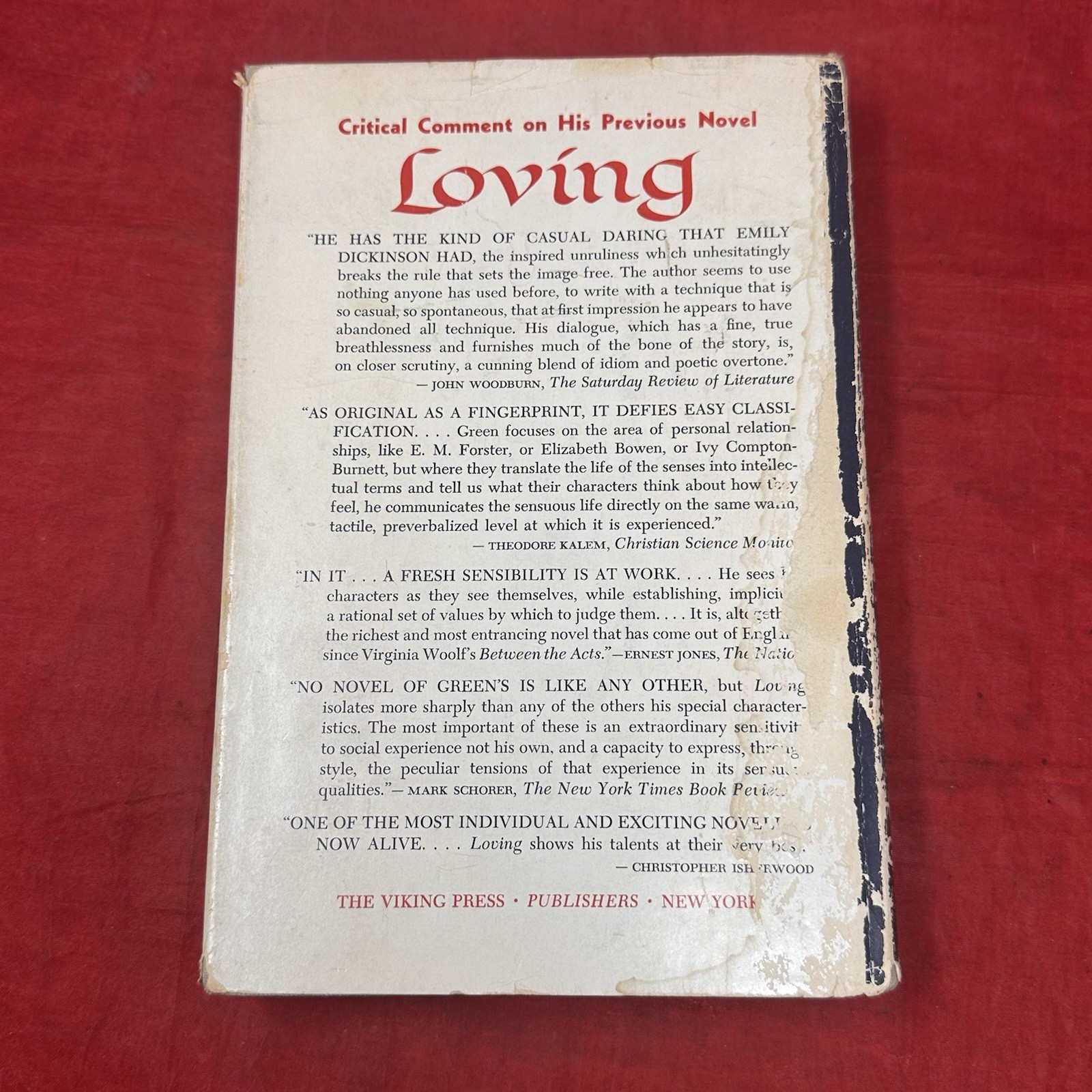 Henry Green Nothing 1950 Viking Press First Edition Dust Jacket HC VTG Book