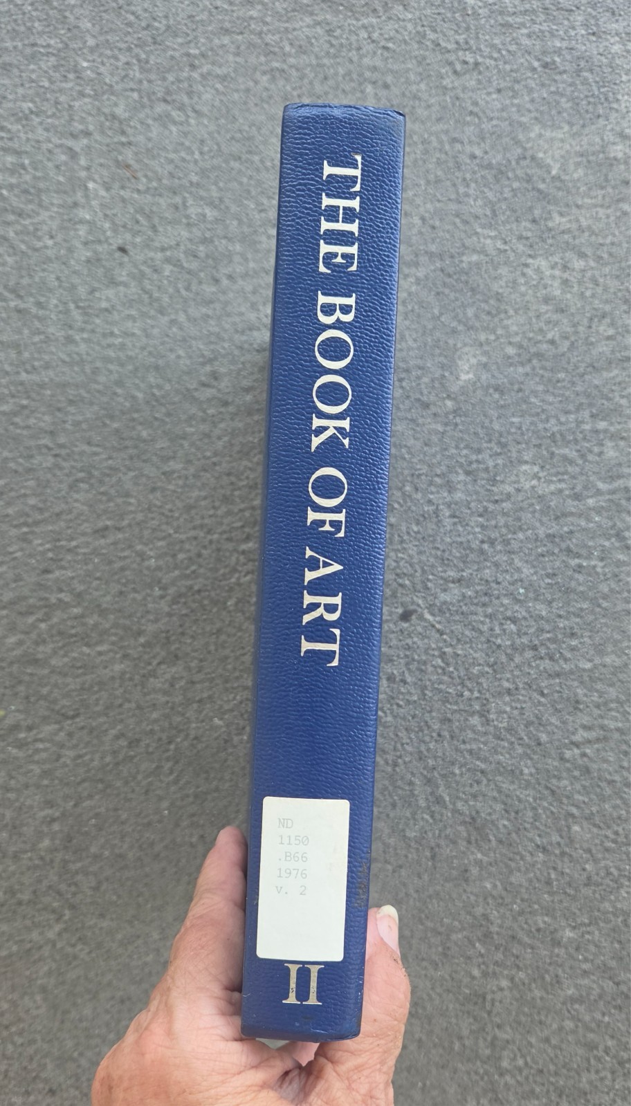 Vintage 1976, The Book of Art, Volume II, Grolier Ex-Library Coffee Table Book