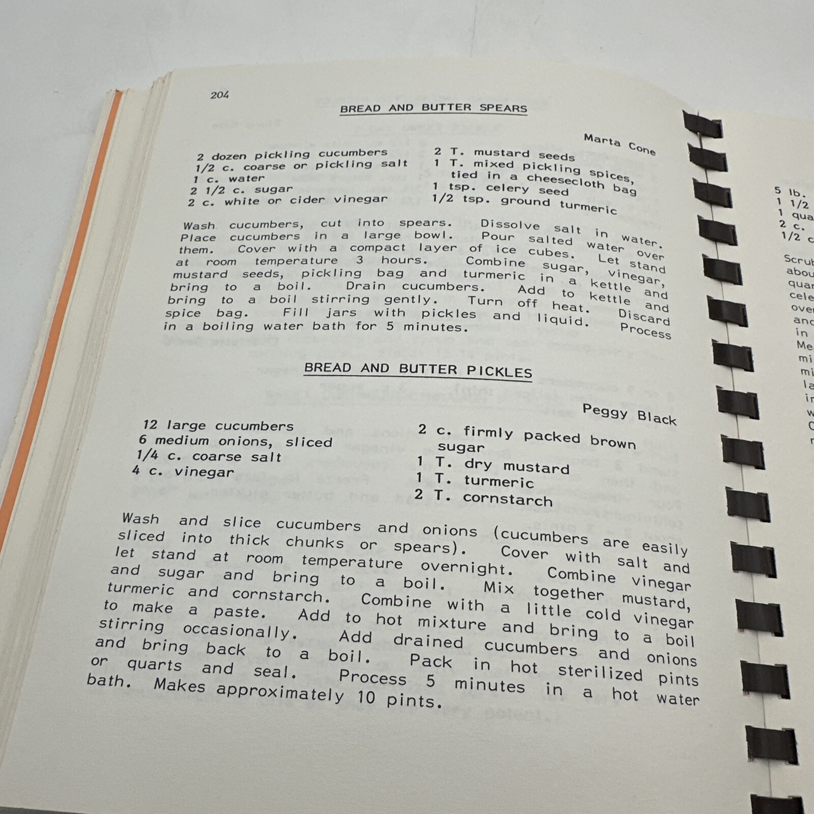 Lyme Conn. 1982 Congregational Concoctions Spiral 393 Pages Vintage Recipe Book