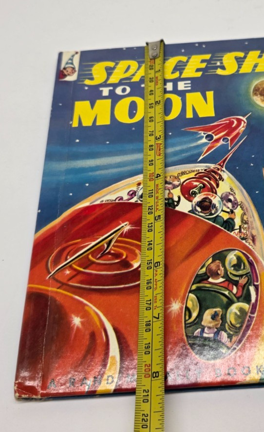 Vintage 1952 Space Ship To The Moon Hardcover Book Rand Mcnally