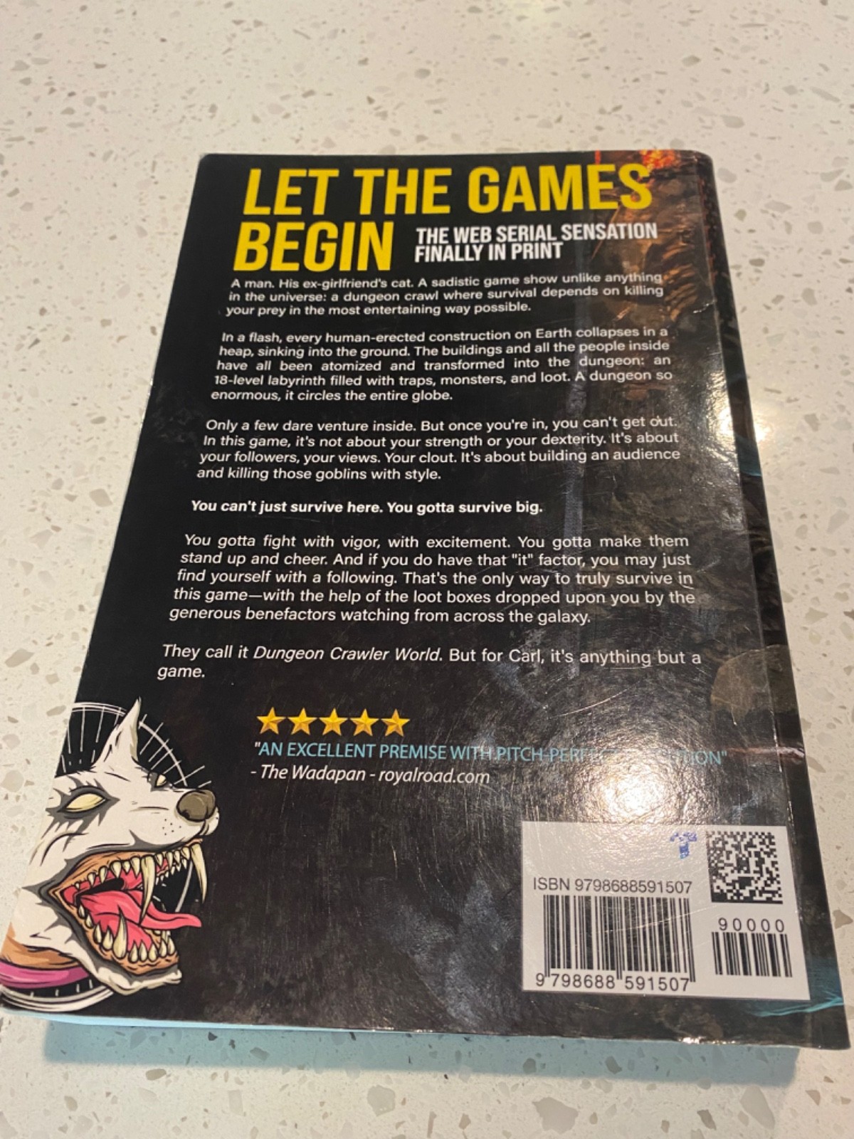 Dungeon Crawler Carl Set Books 1-8 Out of Print Paperback