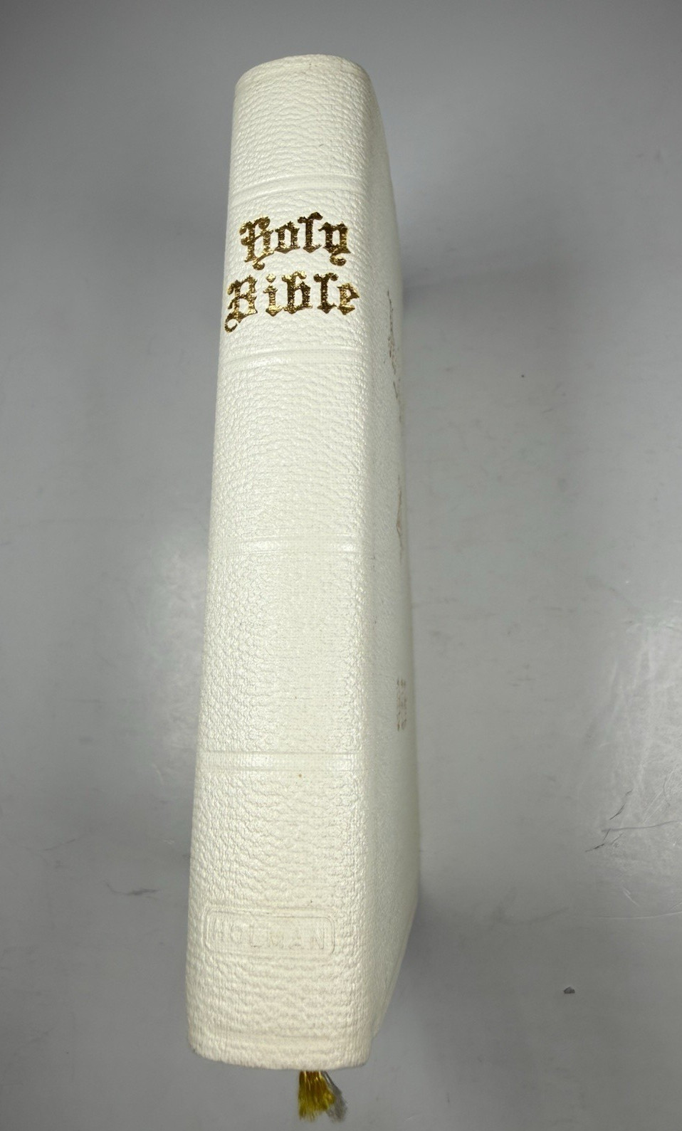 Vintage OES Holy Bible Order of the Eastern Star Pocket White Masonic 5.5″x3.5″