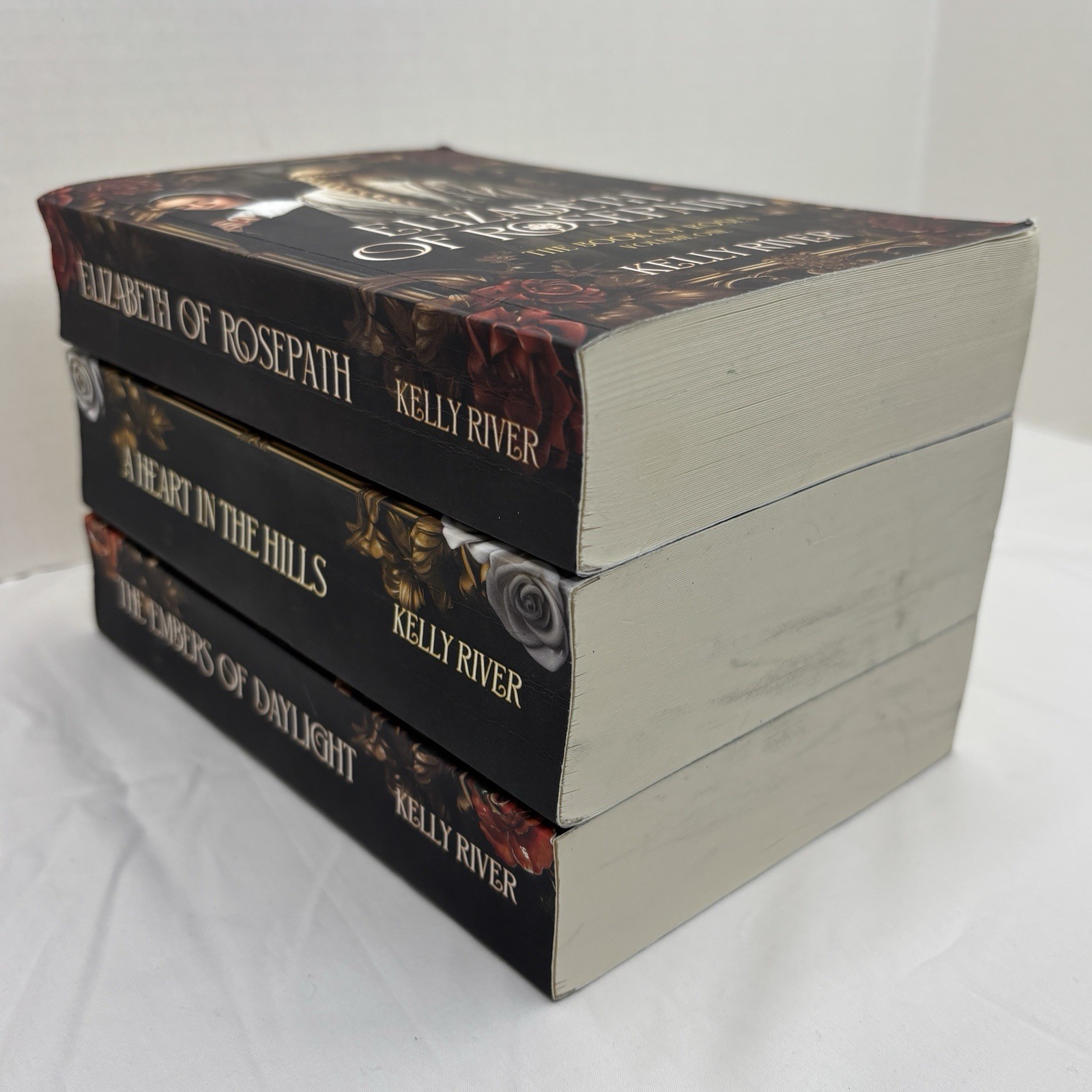 Book of Roses Series Kelly River Paperback Vol 1-3 Lot Ember Heart Elizabeth