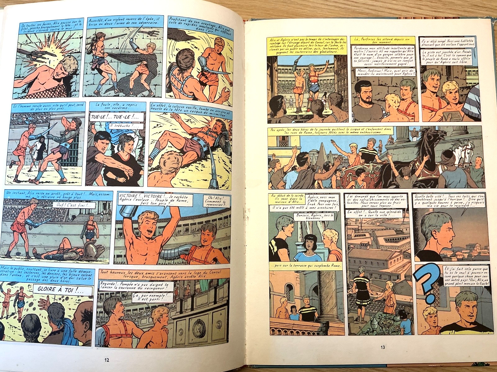 Les Aventures d’Alix, bande dessinée 4-Book French Hardcover Vintage