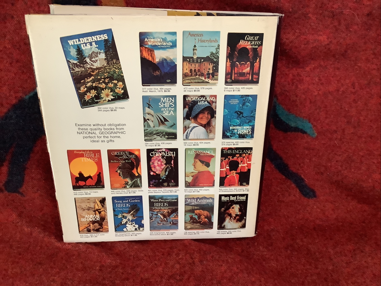 “The World Of The American Indian “ By National Geography Society Book EUC