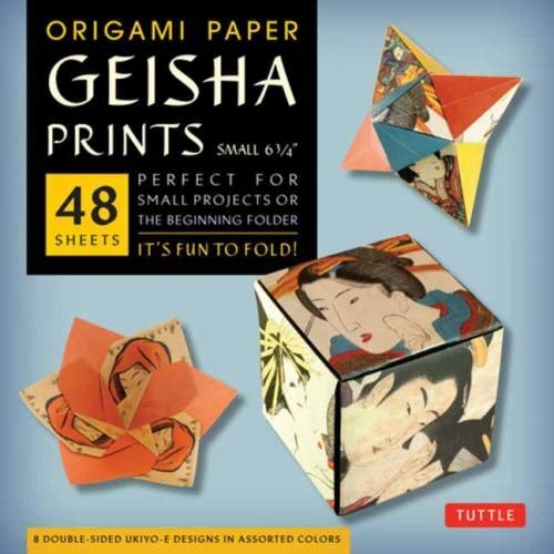 Origami Paper Geisha Prints 48 Sheets 6 3/4″ (17 cm)