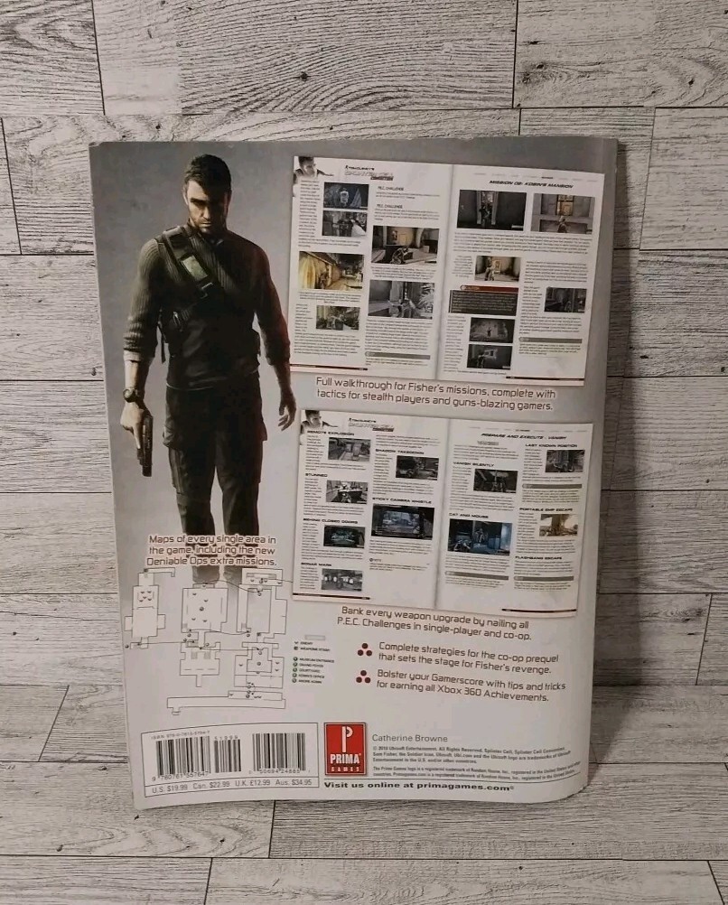 Splinter Cell Conviction Prima Official Strategy Guide Free Shipping