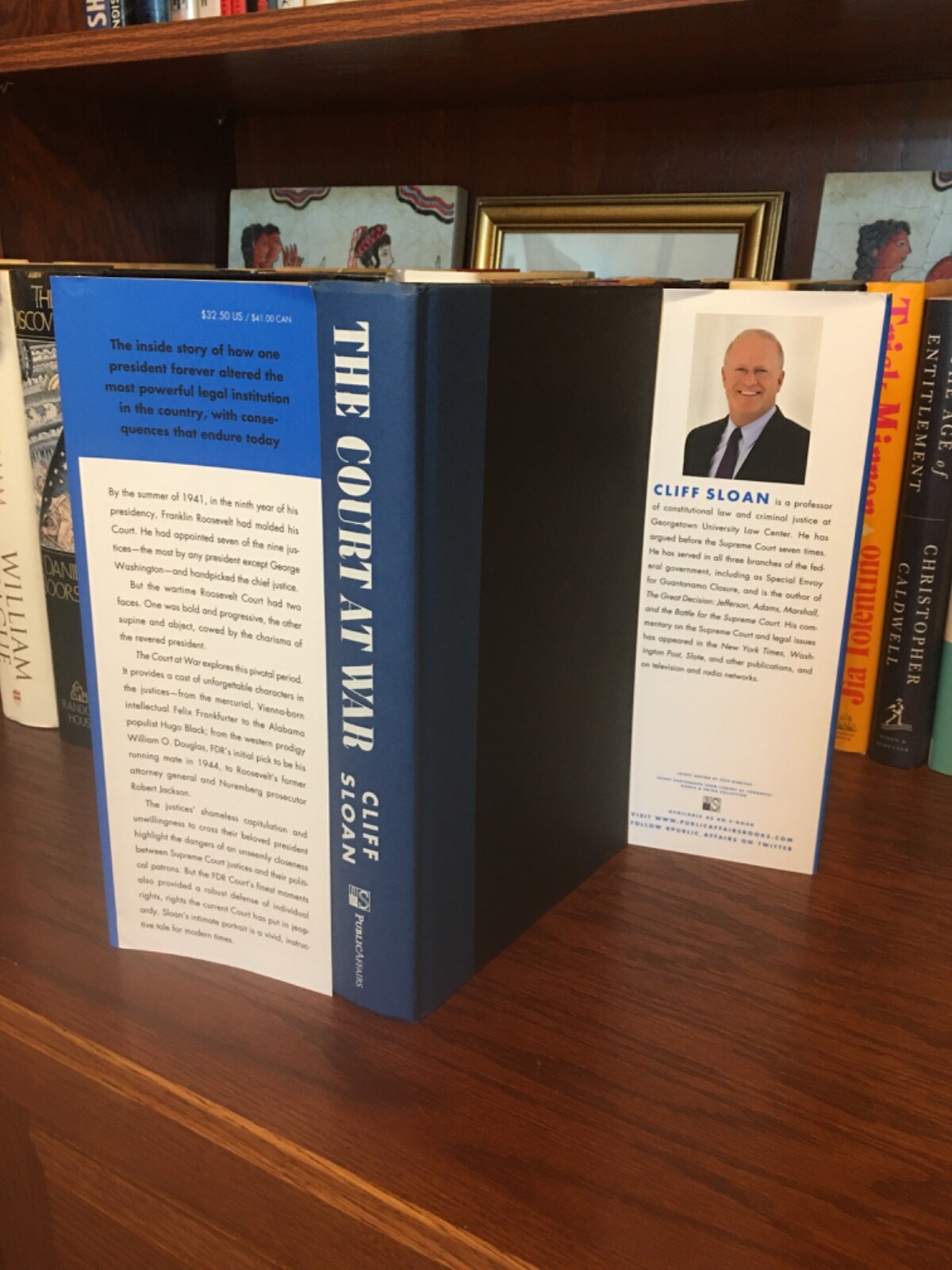 The Court at War. Cliff Sloan. 1st HC Ptg. Public Affairs 2023. Fine-Unread