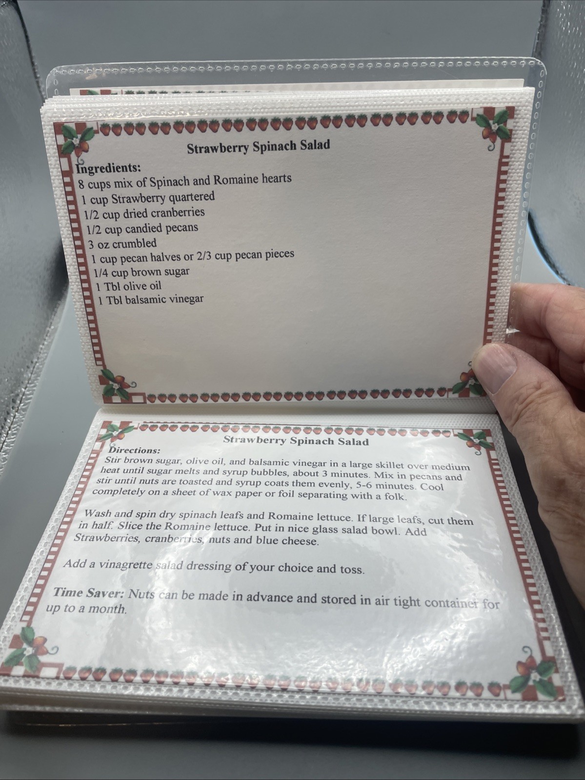 The Homemade Recipes for Strawberries , 2 Ea 4×6” Books