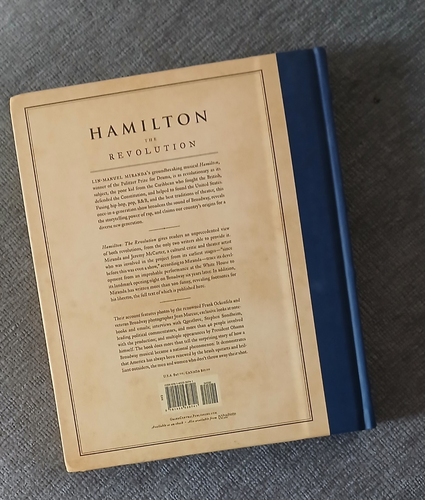 Hamilton: The Revolution Lin-Manuel Miranda Jeremy McCarter Hardcover Theater