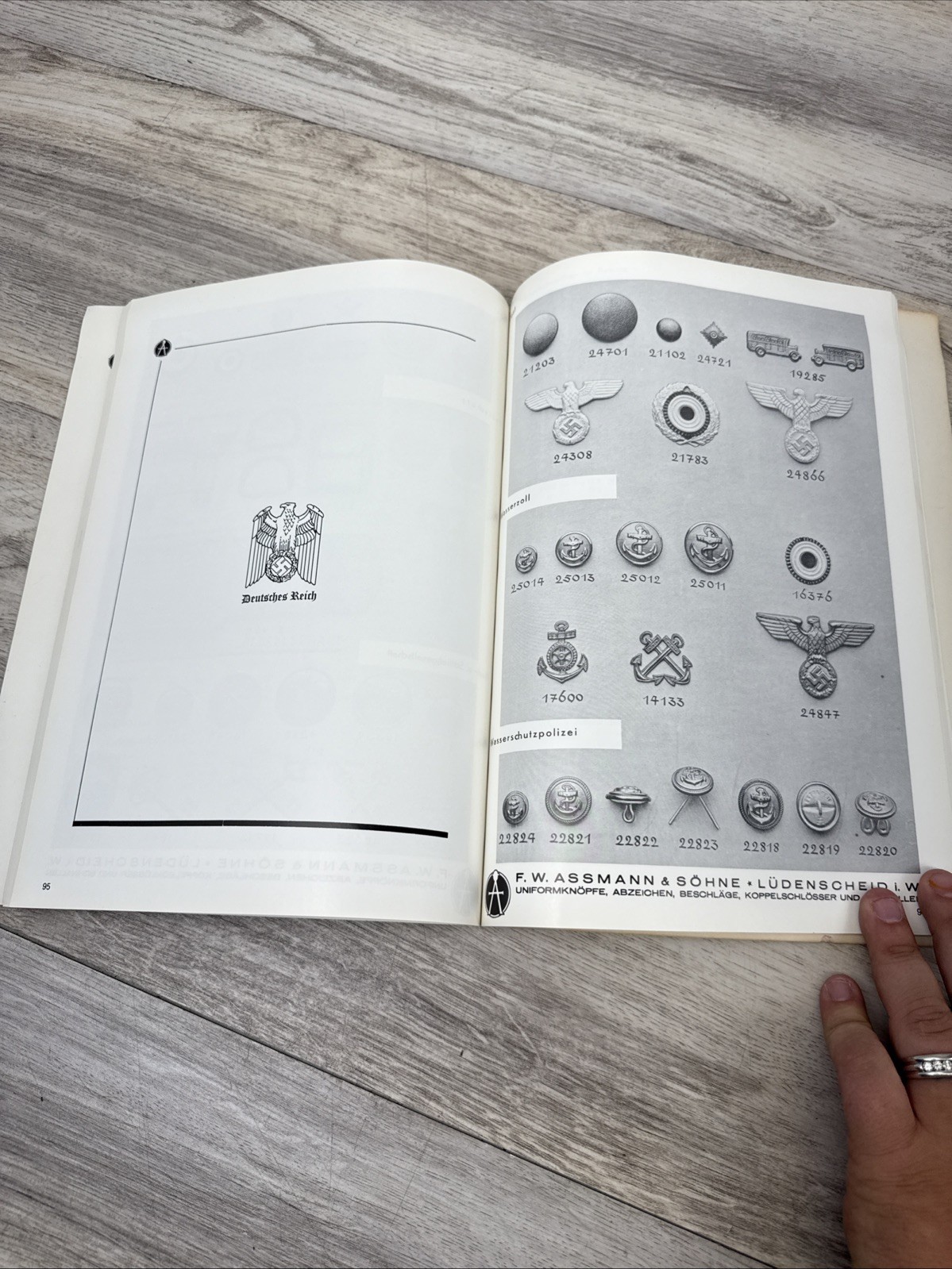 German WWII Uniform Supplier Reprint Buttons Medals Etc