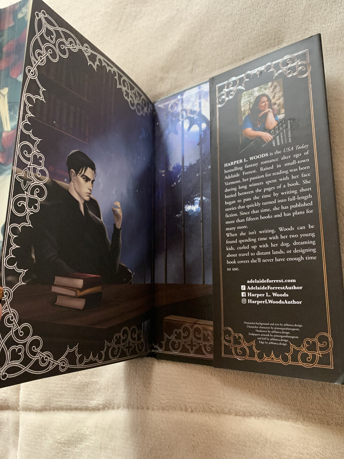 The Coven Fairyloot Exclusive Signed Edition by Harper L. Woods Stenciled Edges