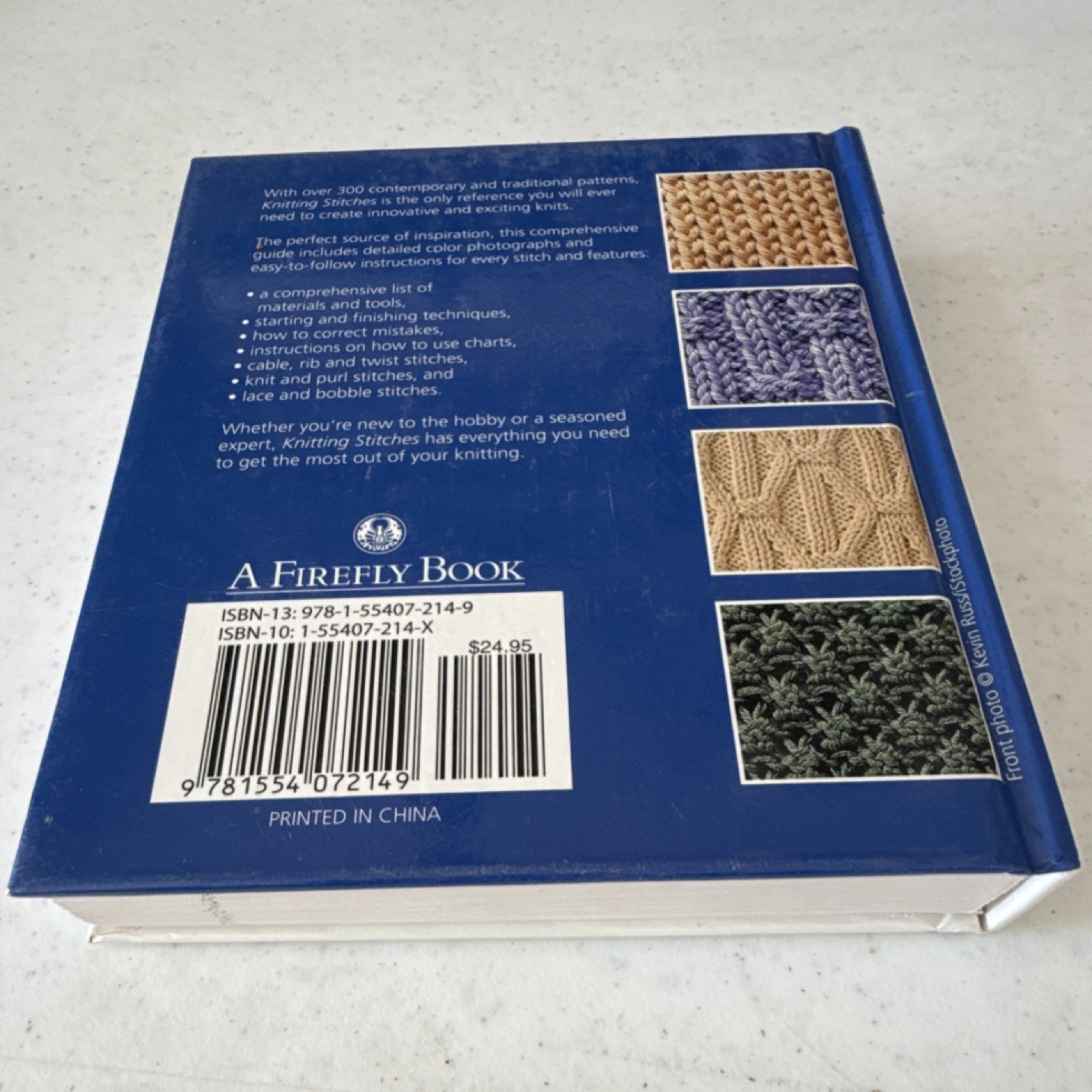 Mary Webb Knitting Stitches Over 300 Patterns Hardcover 2006 Firefly Books