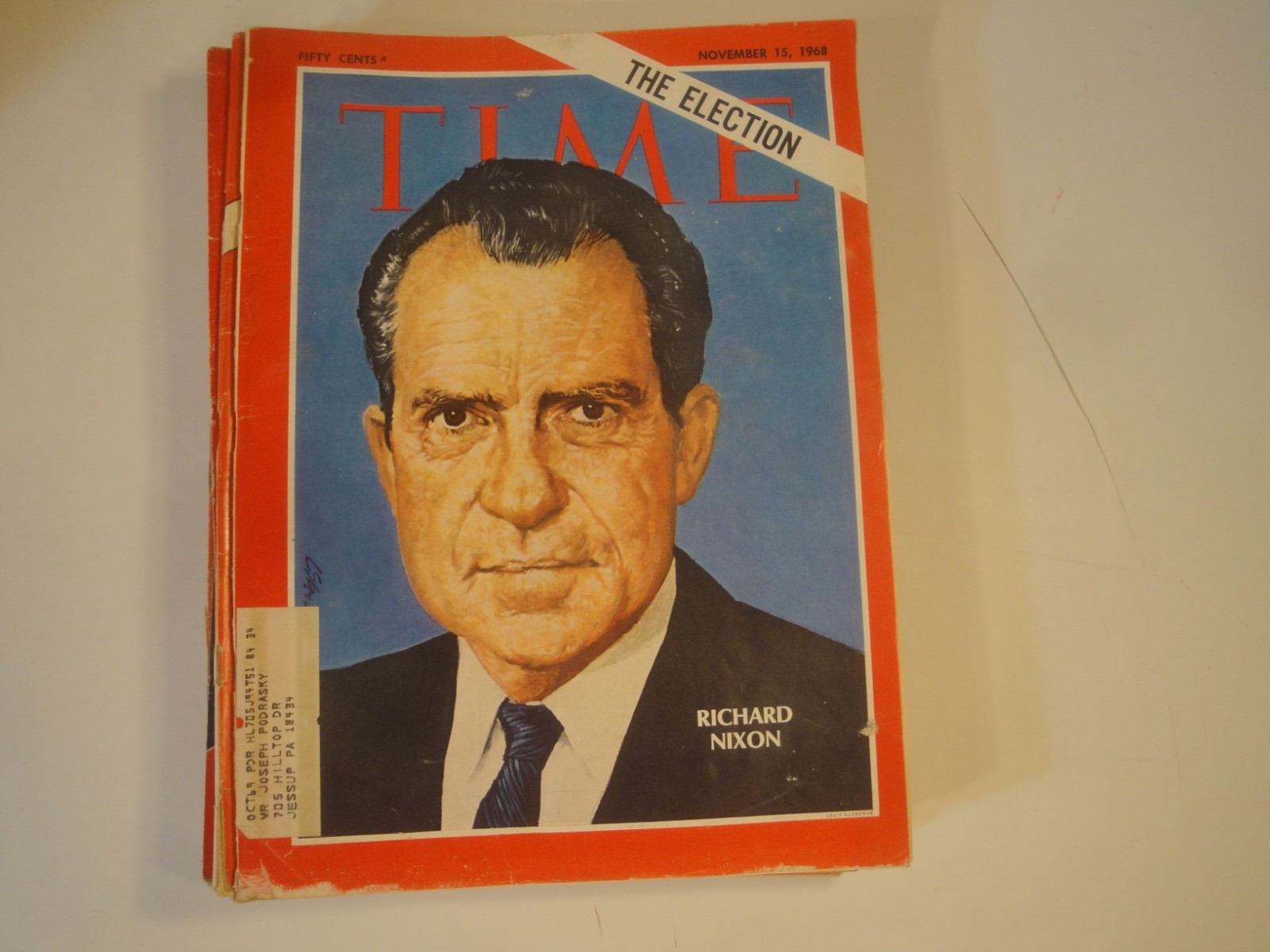 TIME MAGAZINE NIXON LOT/10 ISSUES 1968-1977 ERA