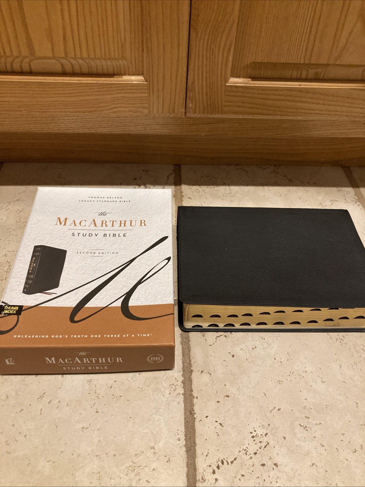 MacArthur Study Bible 2nd Edition Legacy Standard Bible Black Genuine Leather