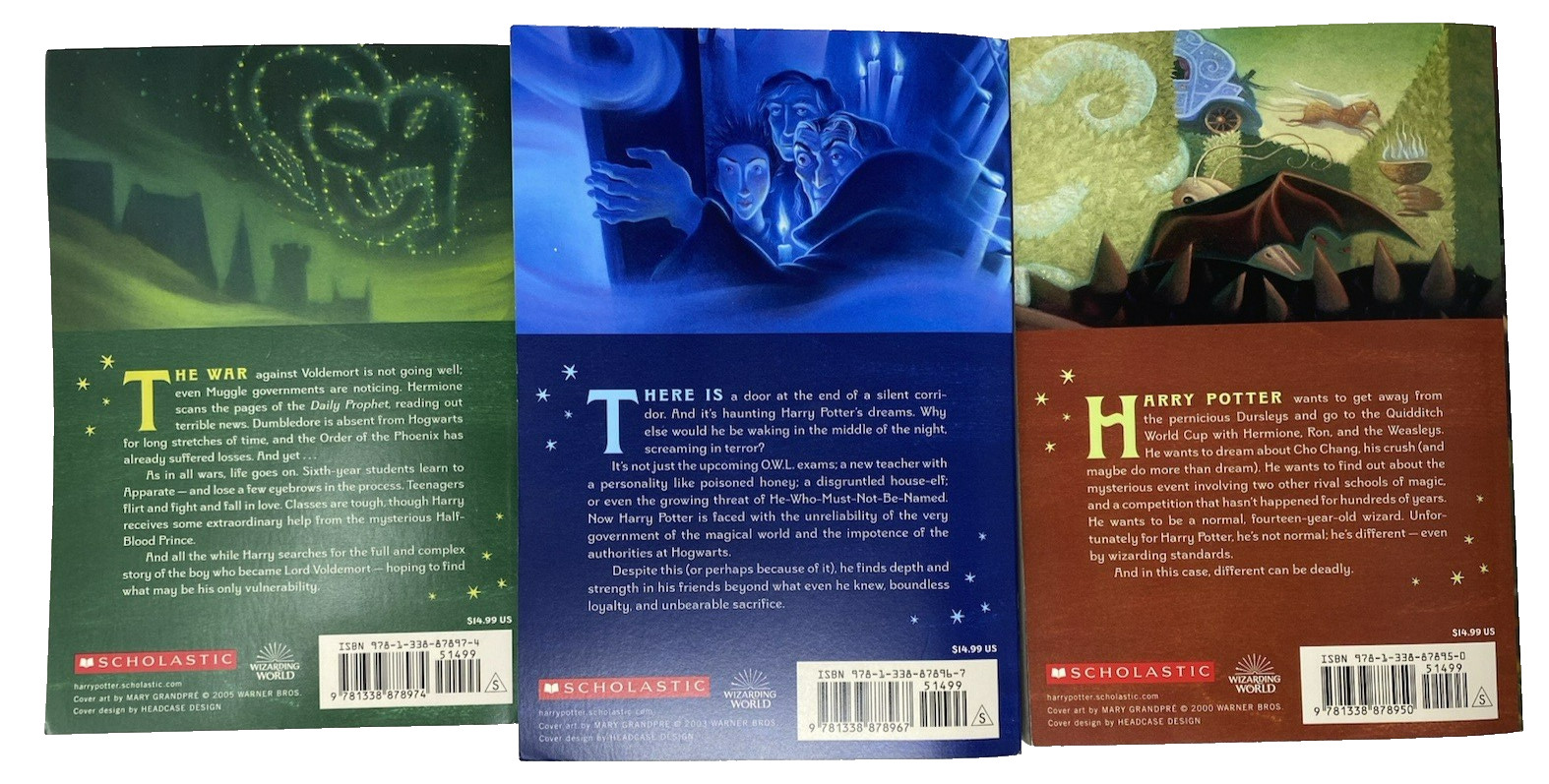 1-6 Harry Potter Series Books J.K. Rowling Paperback