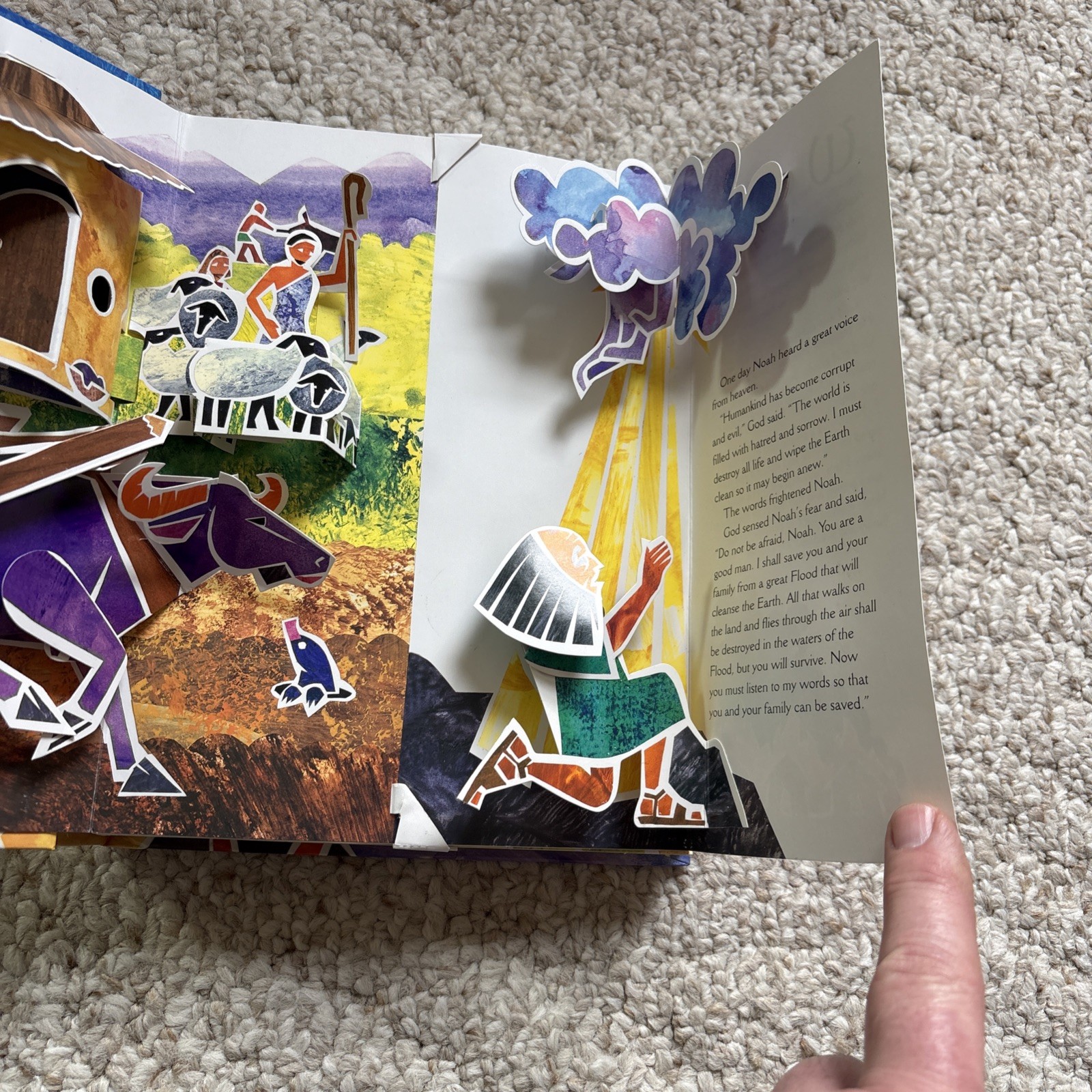 The Ark Pop Up Book by Matthew Reinhart, Animals Bible Story Bery Good Condition