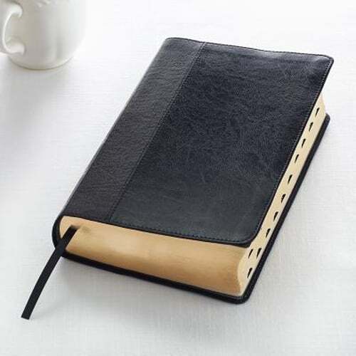 KJV Giant Print Lux-Leather 2-Tone Black: New