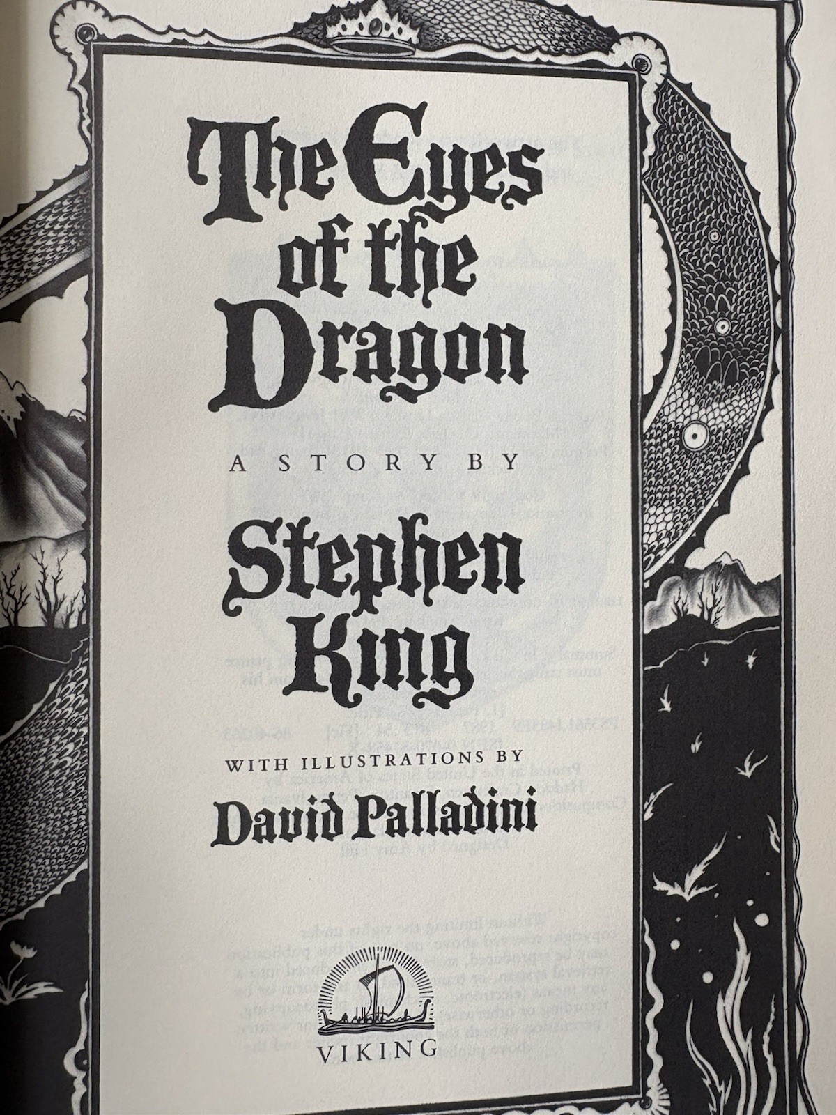 Stephen King The Eyes of the Dragon 1987 Hardcover 1st Edition 1st Print MP2S