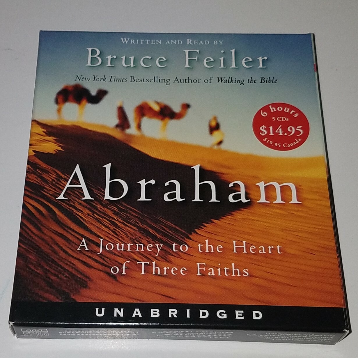 Bruce Feiler Audiobook Lot Abraham Walking the Bible CDs Books