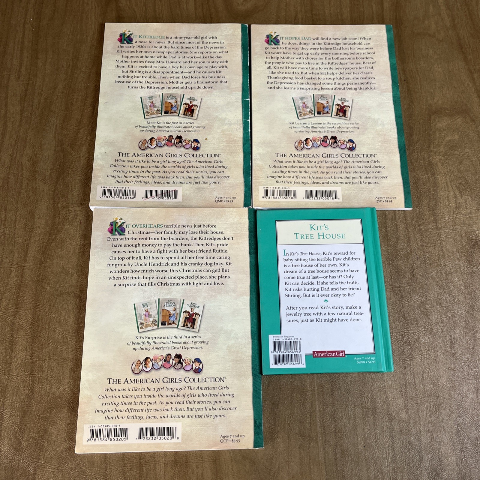American Girl KIT Series Lot Of 4 Books By Valerie Tripp PB & HC