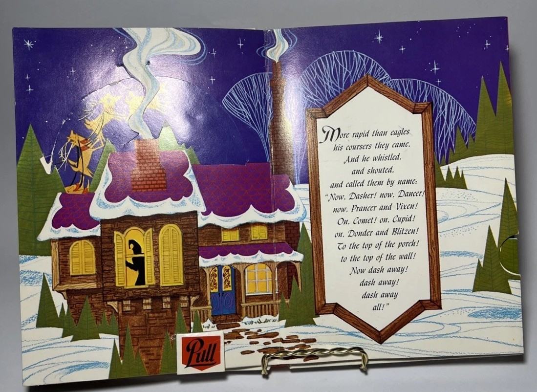Pop Up The Night Before Christmas By Paul Taylor & Marvin Brehm Some Minor Rips