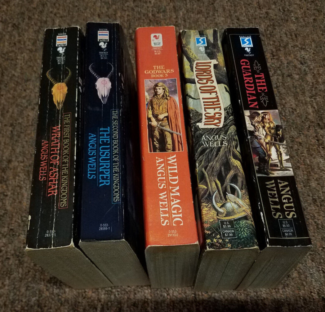 Angus Wells 5 science fantasy books complete SERIES:THE KINGDOMS