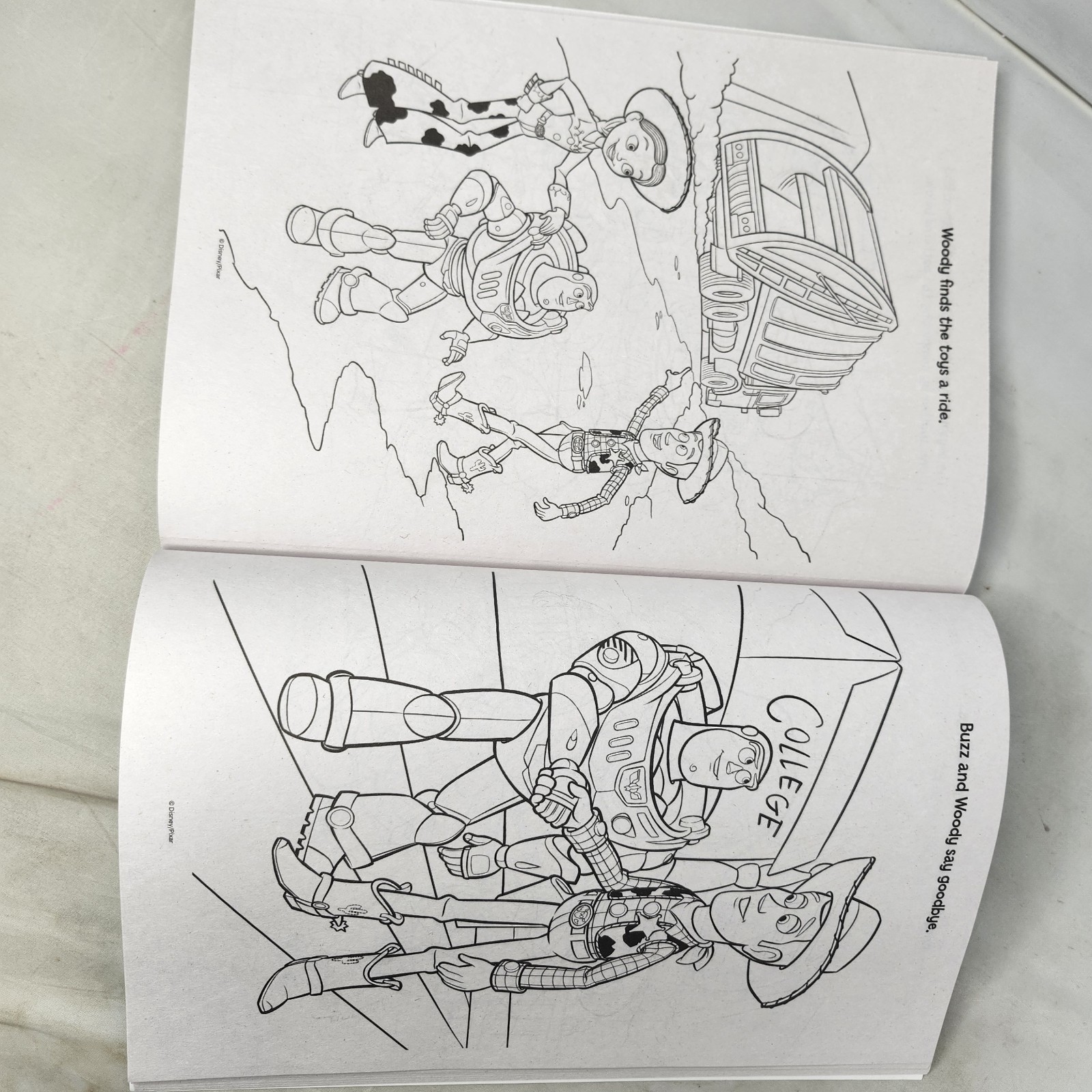 Toy Story Woody Buzz Lightyear Disney Pixar Activity Color Coloring Book bendon