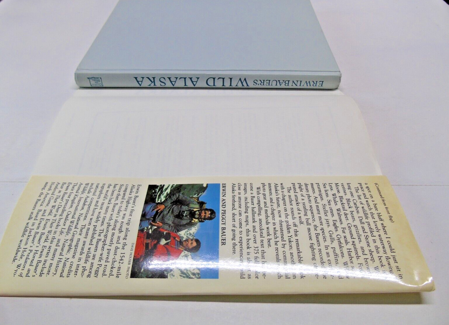 Wild Alaska An Outdooor Life Book by Erwin & Peggy Bauer 1988 Photos Base Maps