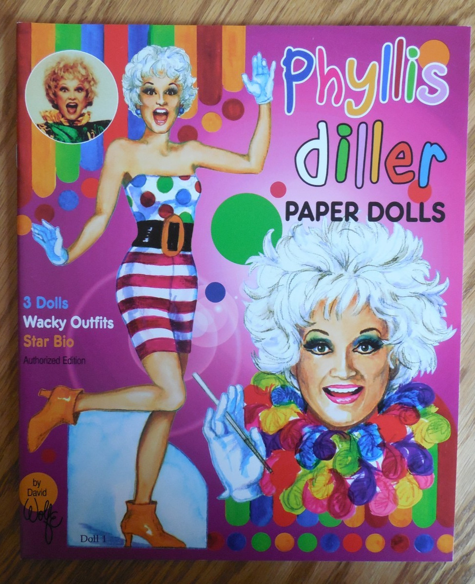 NEW/UNCUT 2009 David Wolfe “Phyllis Diller” Paper Dolls Book