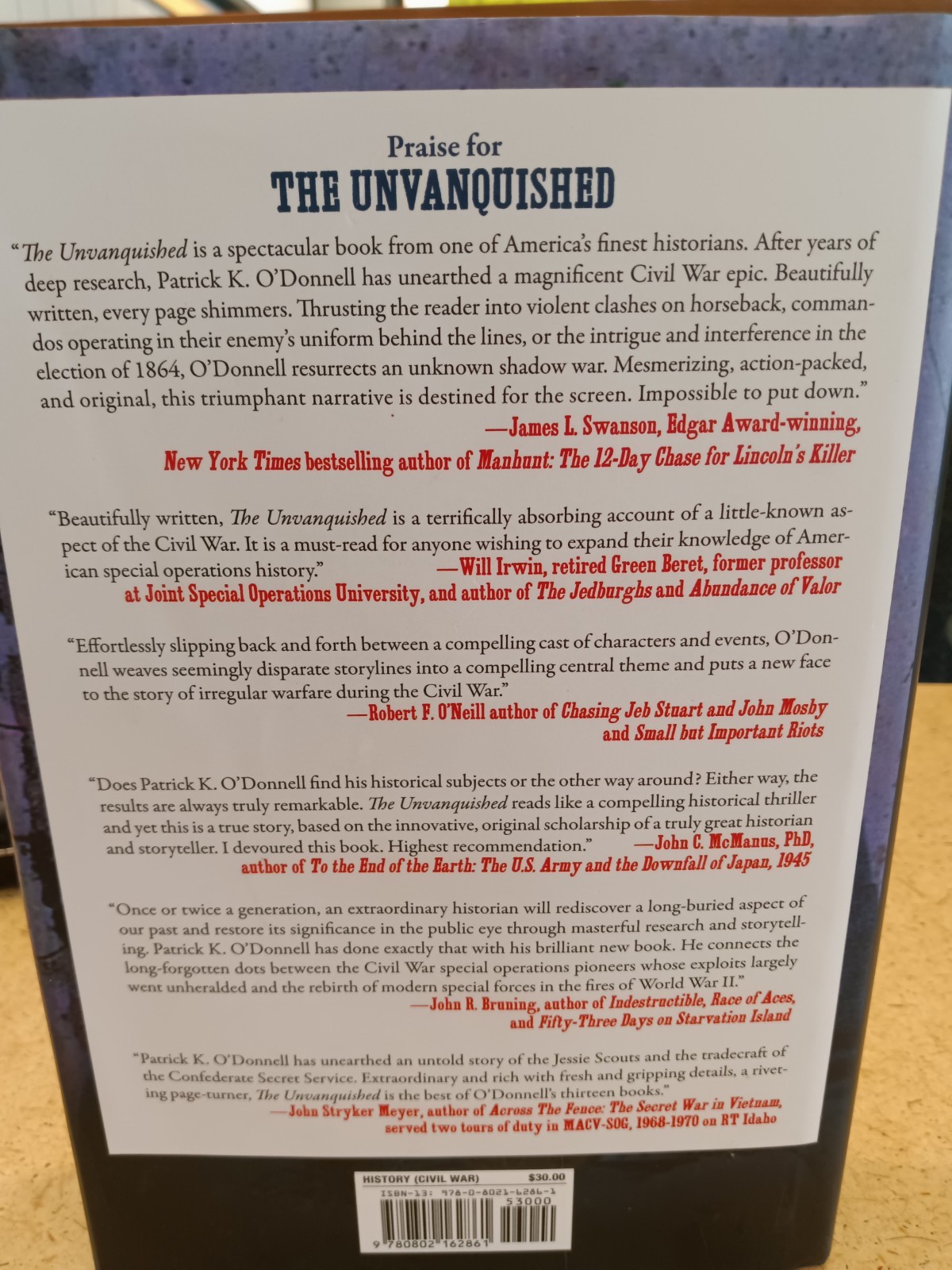 Unvanquished : The Untold Story of Lincoln’s Special Forces, Special Ops 2024