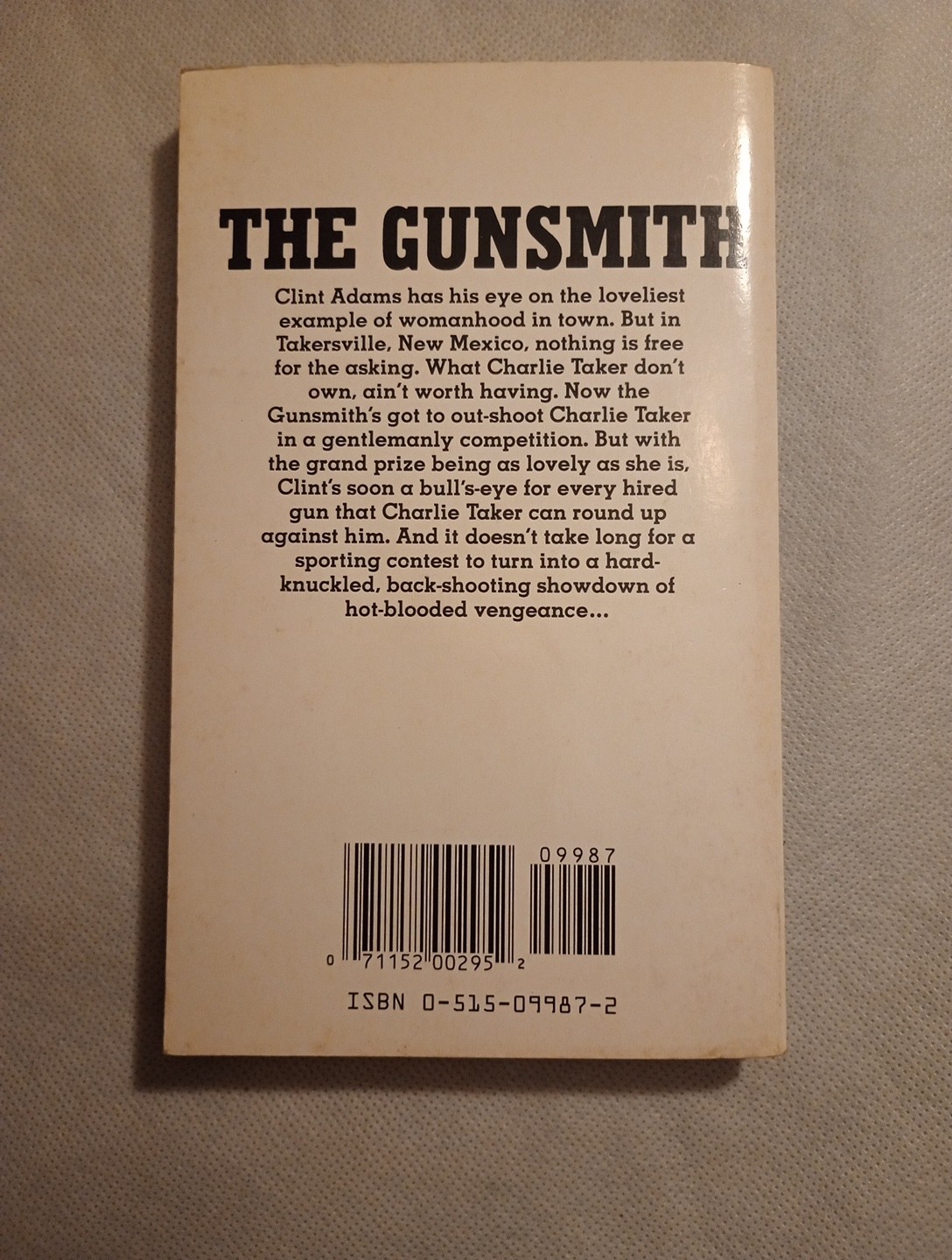 THE GUNSMITH #88 The TAKERSVILLE SHOOT by J. R. Roberts (1989 Paperback) Jove