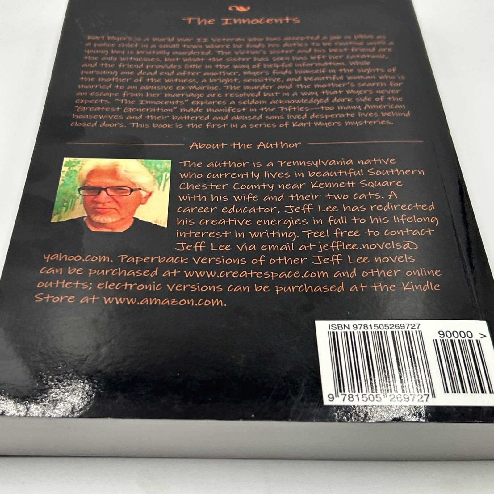 The Innocents By Jeff Lee A Karl Myers Mystery SIGNED 1st Edition