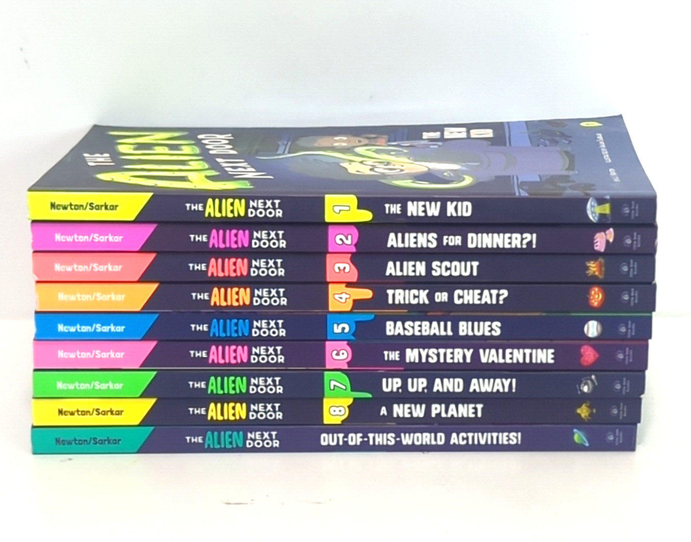 Little Bee Books The Alien Next Door By A.I. Newton Lot of 9 Kids Books Used