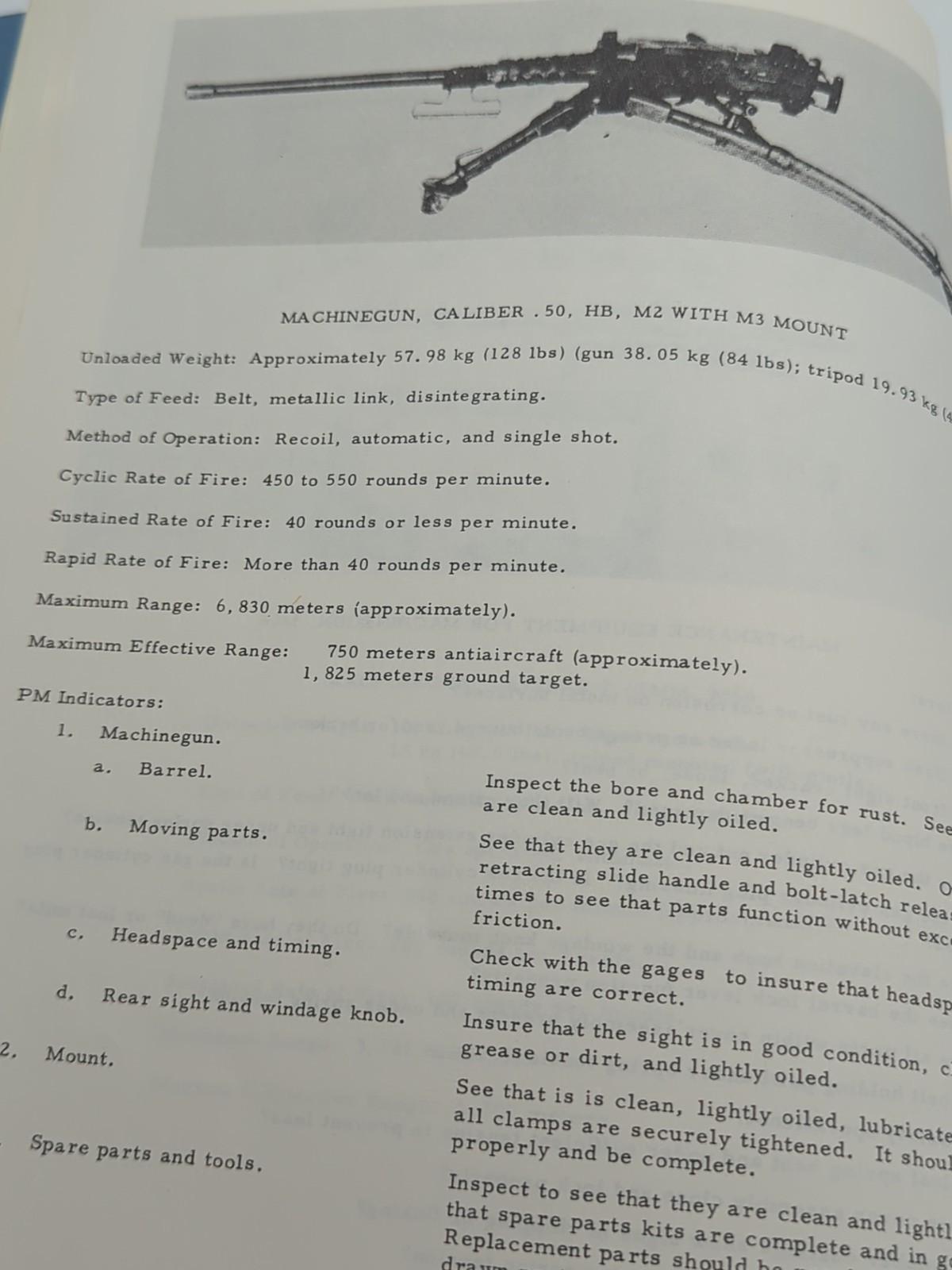 U.S. Army WEAPONS HANDBOOK By USAES Engineer School Fort Benning / Belvoir 1977