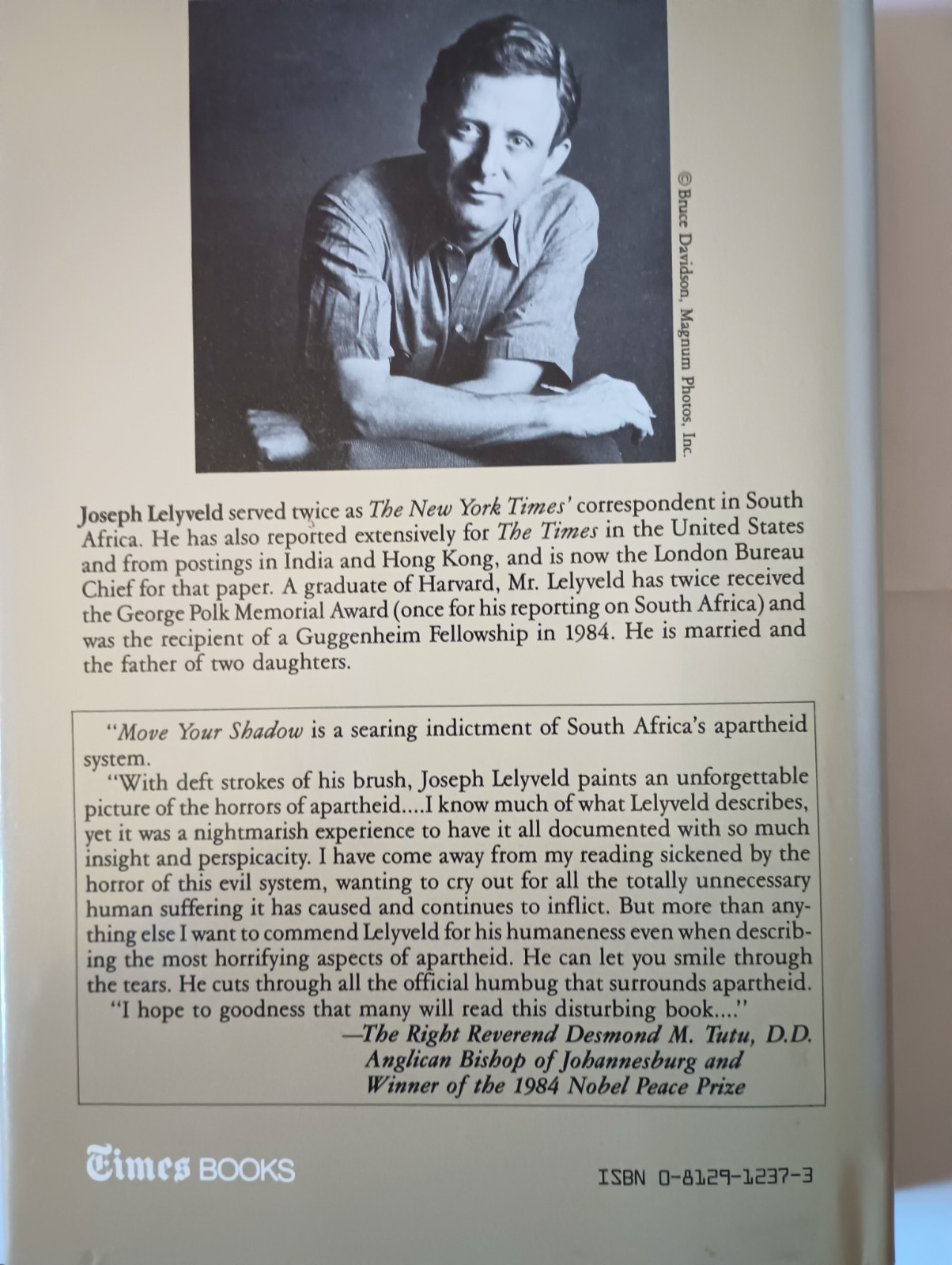Move Your Shadow by Joseph Lelyveld 1st Edition SIGNED