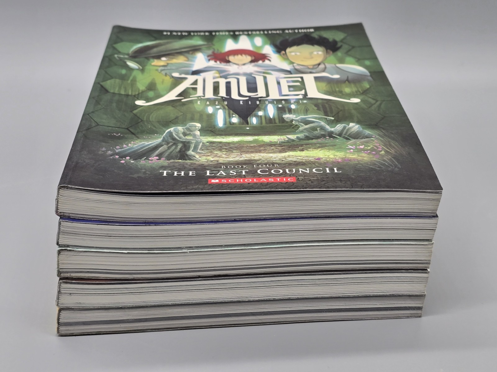 Lot of 5 Amulet Graphic Novels by Kazu Kibuishi Scholastic Books Vols 4 to 8