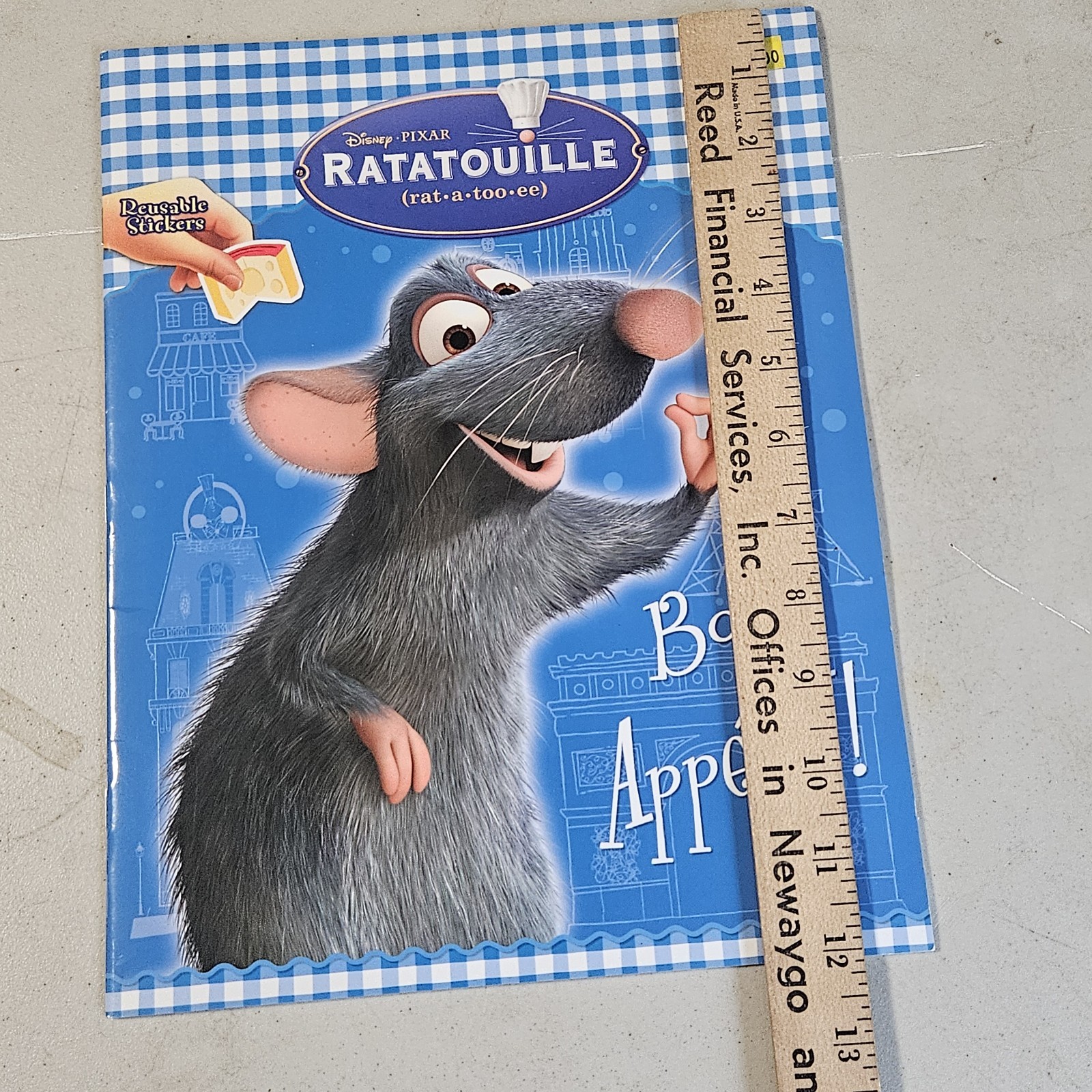 Bon Appetit! by RH Disney Staff (2007, Trade Paperback) Reusable Sticker Book