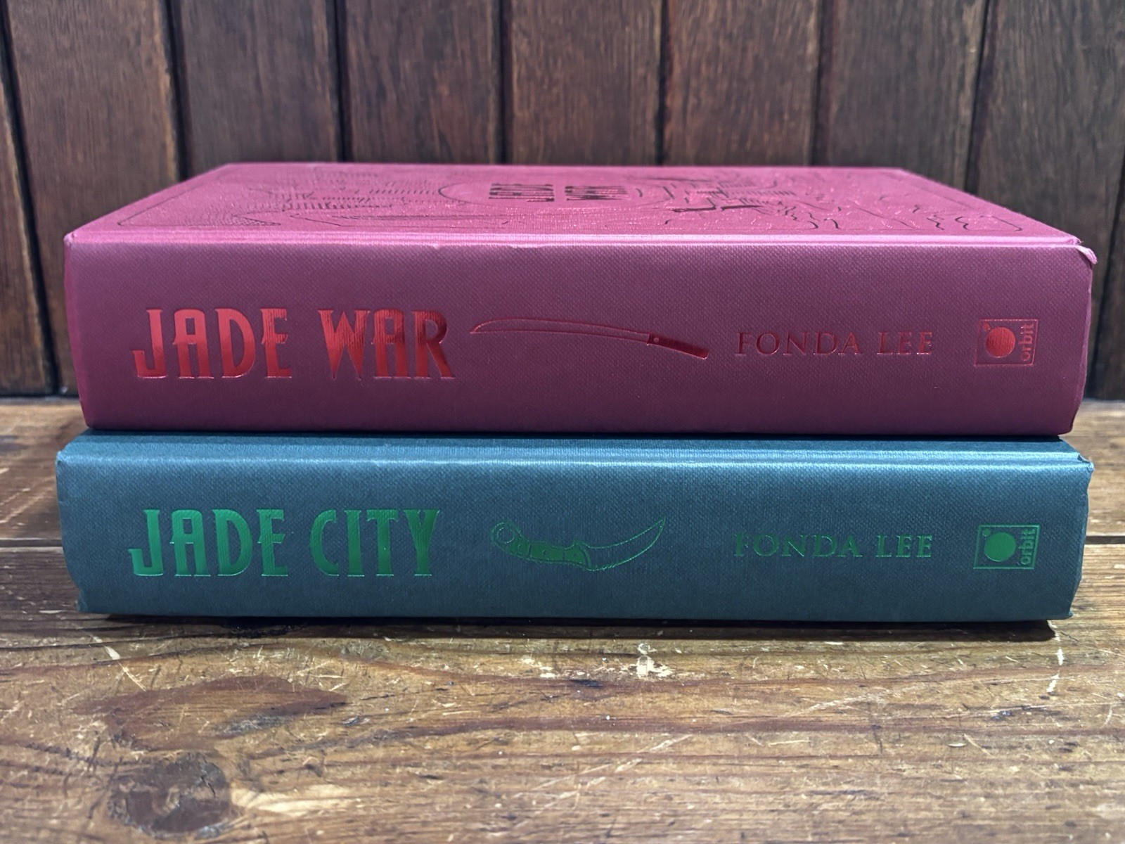 Illumicrate Green Bone Saga Fonda Lee Jade City & Jade War 2 Book Lot Signed